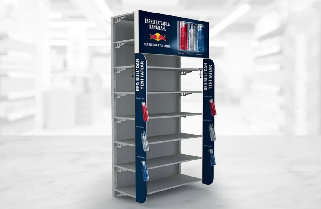 SHELF AND CORRUGATED TRAY DISPLAYS