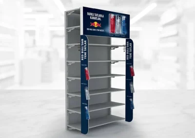 SHELF AND CORRUGATED TRAY DISPLAYS